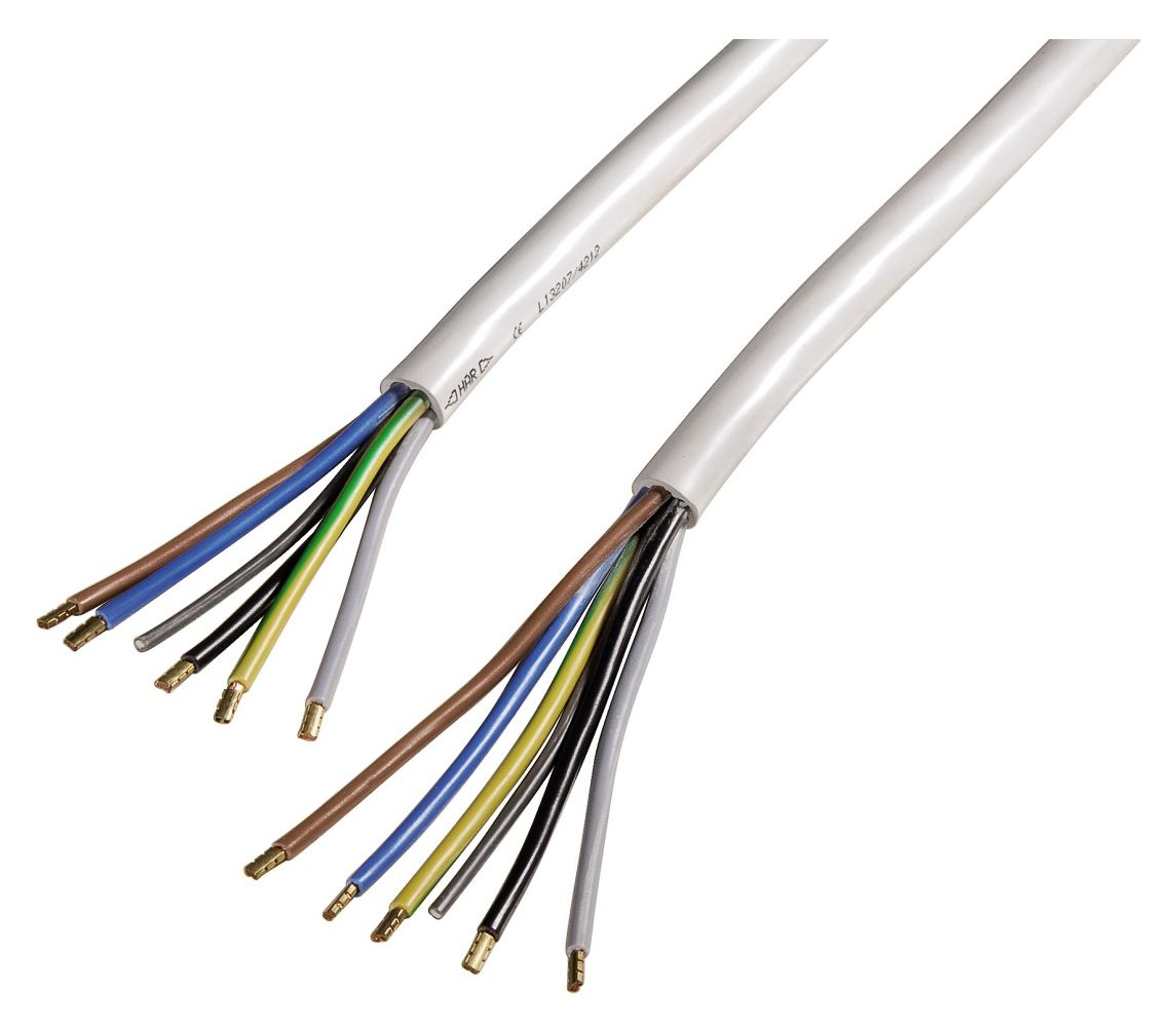 110827 Elektroherd-Zuleitung, 2,5 m, H05VV-F 5 x 2,5 mm² 
