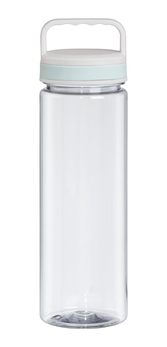 181592 Trinkflasche 0,9l Kunststoff, Silikon (Blau, Transparent, Weiß) 