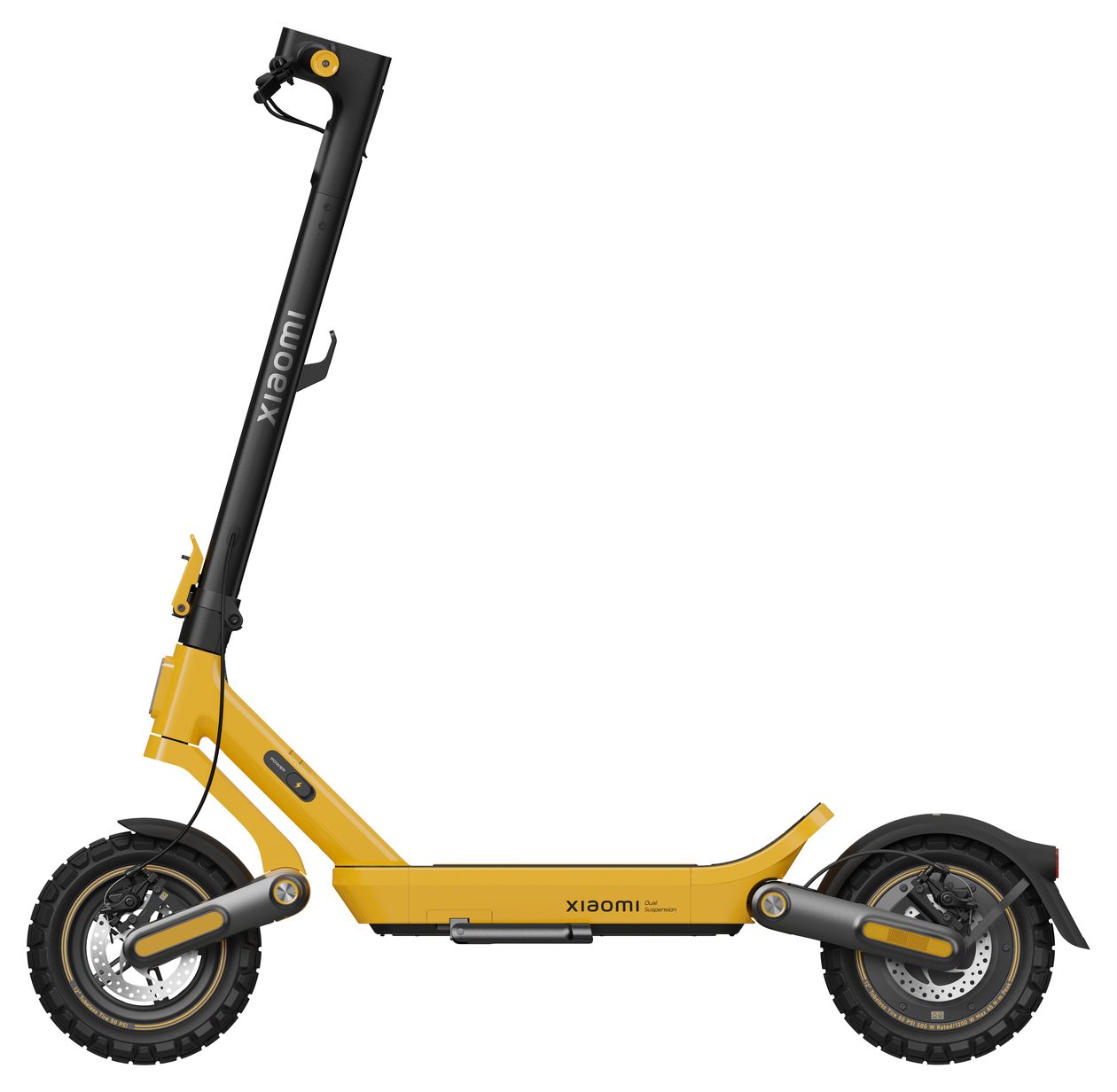 Electric Scooter 6 Ultra 500 W E-Scooter 12,5 Ah 75 km Reichweite 33,7 kg  (Gelb, Schwarz) 