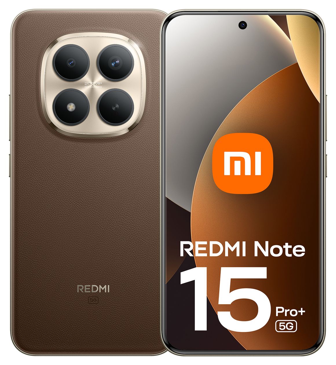 Redmi Note 15 Pro+ 256 GB 5G Smartphone 17,4 cm (6.83") 2,4 GHz 200 MP Dreifach Kamera WiFi 6 (Mocha Brown) 