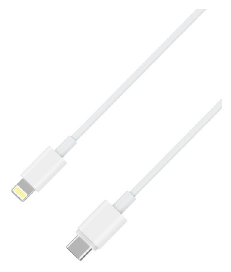 216634 Lightning auf USB C Männlich 1 m  (Weiß) 