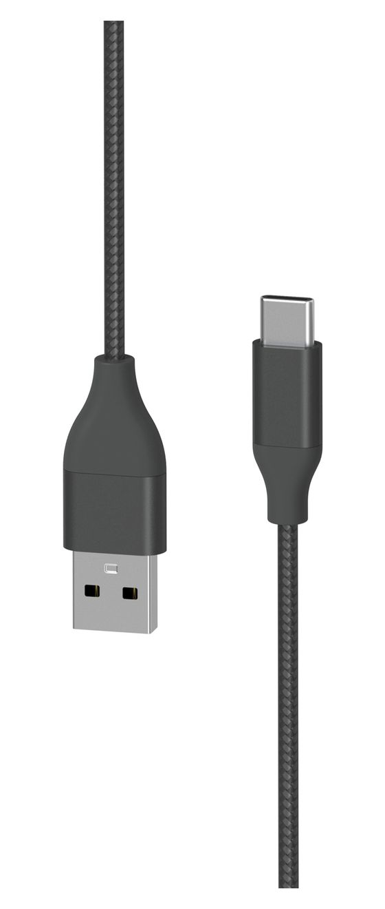 Premium Metallic 480 Mbit/s Stecker USB A auf USB C bis 60 W 1,5 m  (Schwarz) 