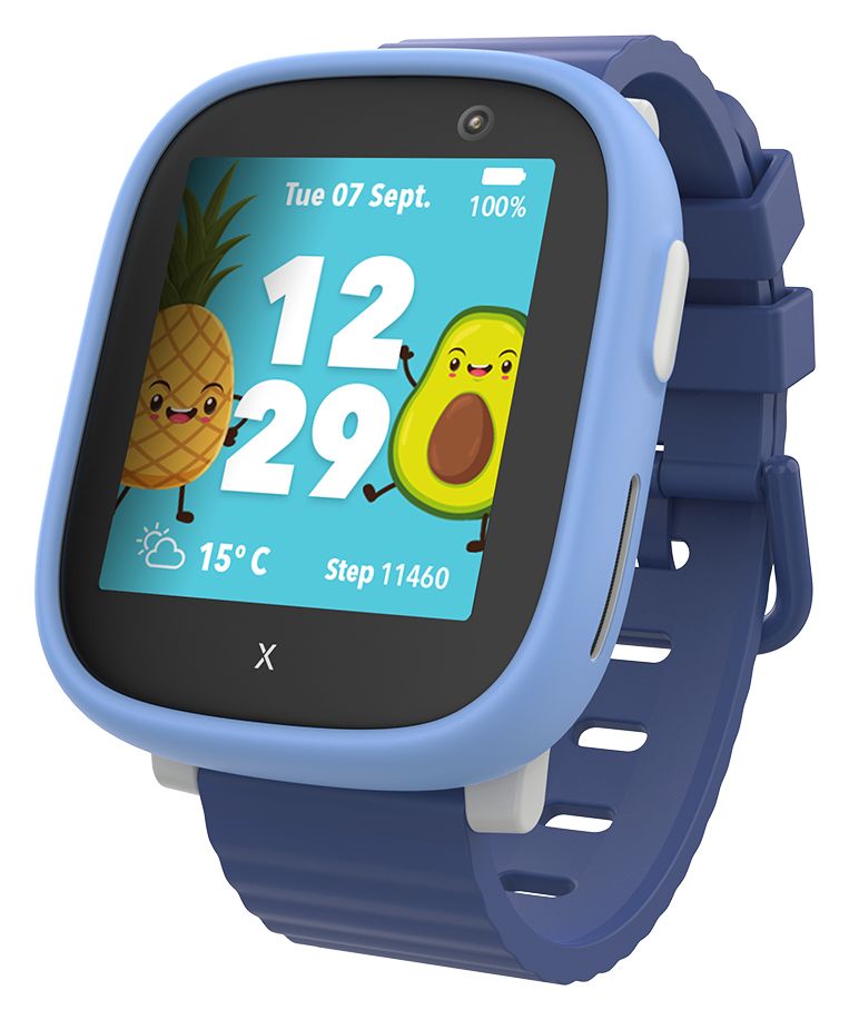 X6Play Digital  Smartwatch Rechteckig IP68 4G  (Schwarz, Blau) 