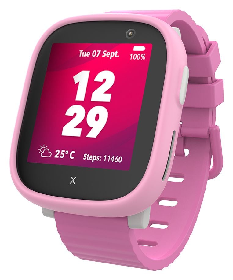 X6Play Digital  Smartwatch Rechteckig IP68 4G  (Schwarz, Pink) 