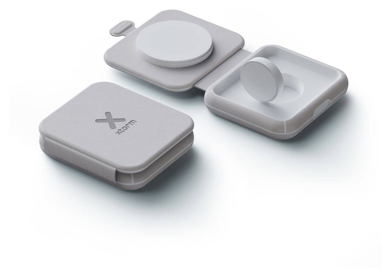 Foldable Wireless Travel Charger 2in1 - 15W 