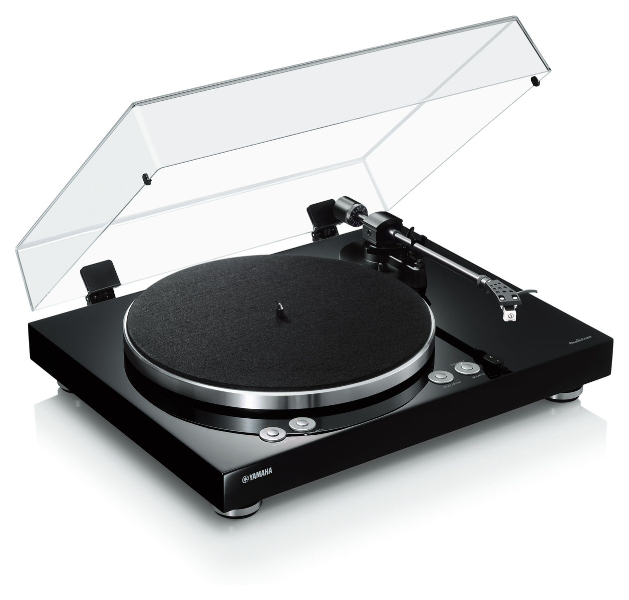 TT-N503 MusicCast Vinyl 500 Audio-Plattenspieler mit Riemenantrieb  (Schwarz) 