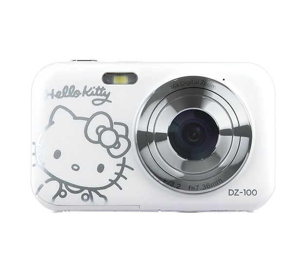 DZ-100 Hello Kitty 44 MP  Kompaktkamera  (Weiß) 