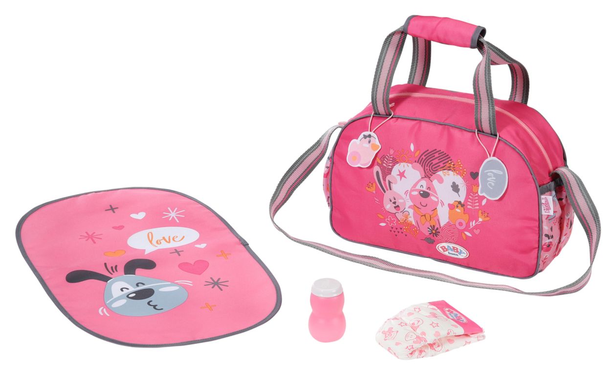 BABY born Wickeltasche mit Wickelunterlage 
