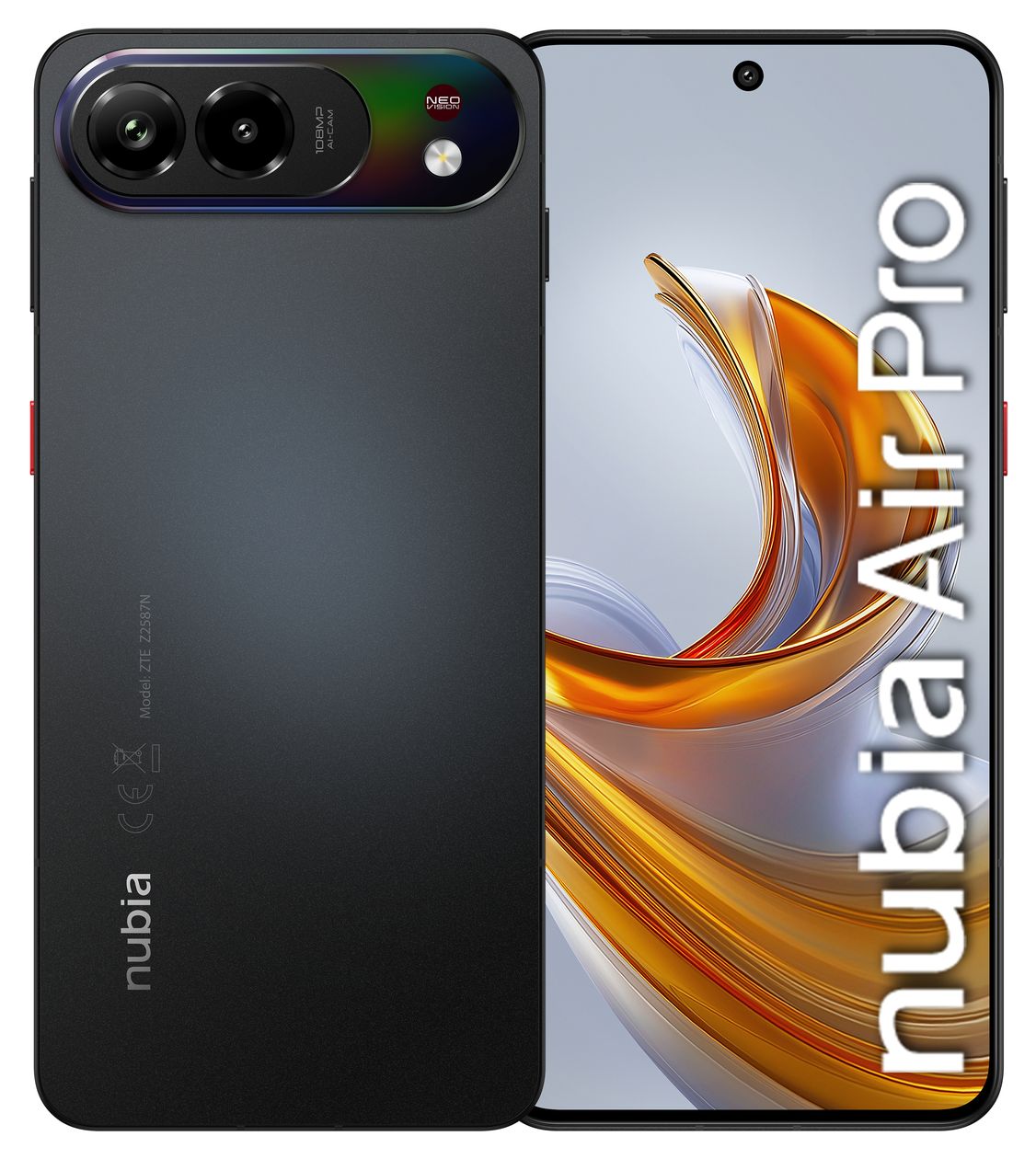 Air Pro 512 GB 5G Smartphone 17,2 cm (6.77") Android 108 MP Dual Kamera Dual Sim WiFi 5 (Prime Black) 