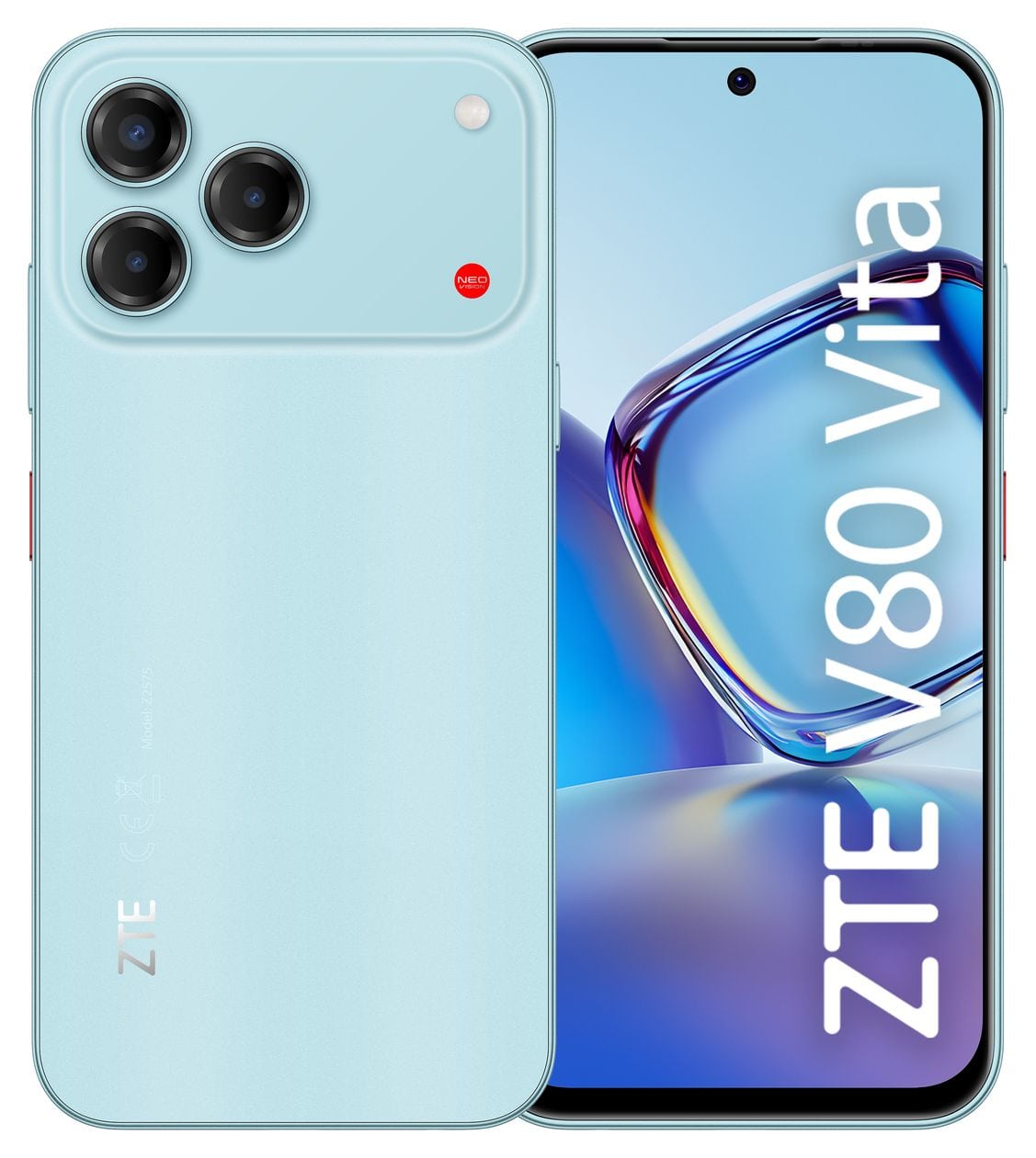 V80 Vita 256 GB 4G Smartphone 17,1 cm (6.75 Zoll) Android 50 MP Dreifach Kamera Dual Sim WiFi 5 (Celadon Cyan) 