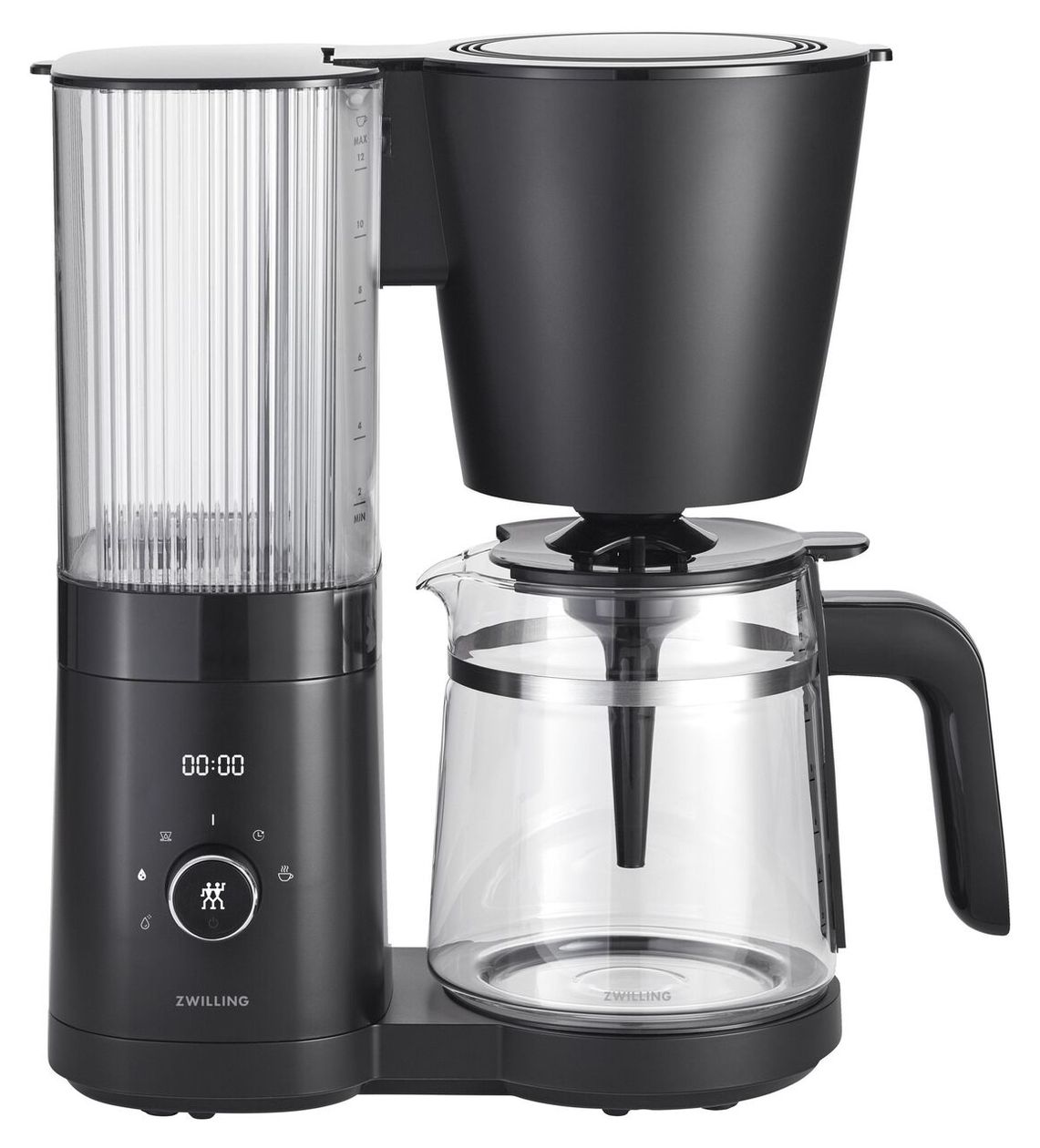 Enfinigy 12 Tassen Filterkaffeemaschine 1,5 l  (Schwarz) 