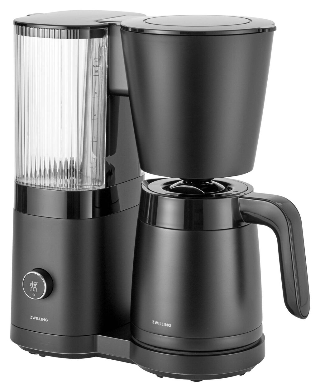 Enfinigy 10 Tassen Thermo Filterkaffeemaschine 1,2 l  (Schwarz) 