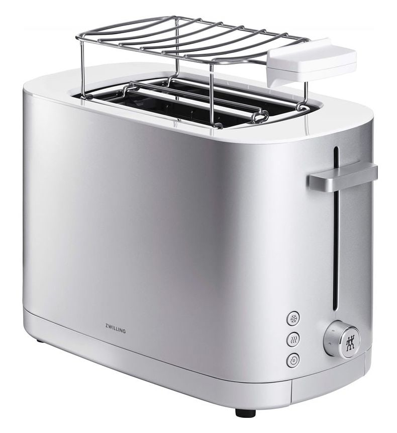 Enfinigy kurz Toaster 1000 W 2 Scheibe(n)  (Satinierter Stahl) 