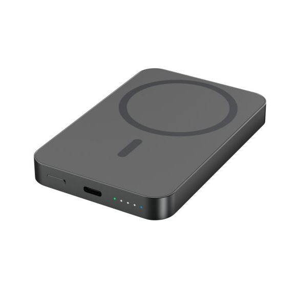 1700-0198 5000 mAh Powerbank USB Typ-C Kabelloses Laden  (Anthrazit) 