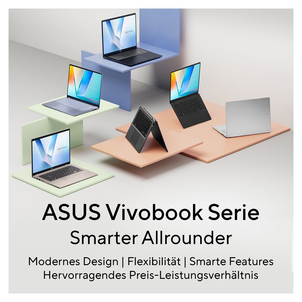 Vivobook 16 M1605NAQ WUXGA Notebook 40,6 cm (16 Zoll) 1920 x 1200 Pixel 1 TB SSD Windows 11 Home AMD Ryzen 7 max. 4,75 GHz  (Silber) 