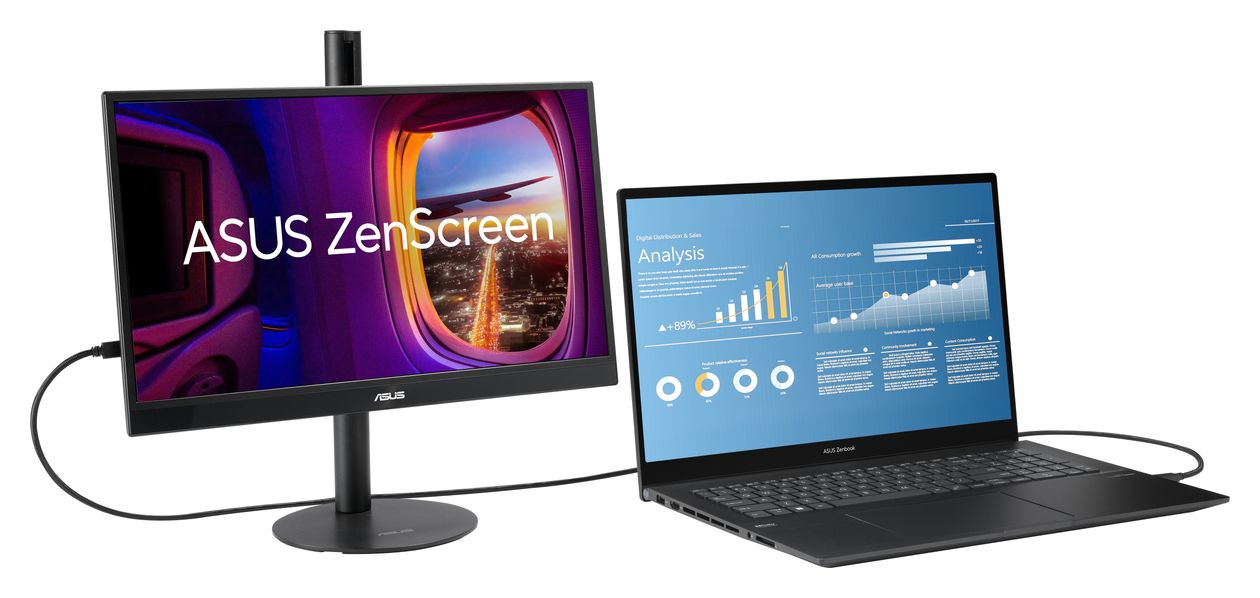 ZenScreen MB17AHG Full HD Monitor 43,9 cm (17.3 Zoll) 16:9 5 ms 300 cd/m²  (Schwarz) 
