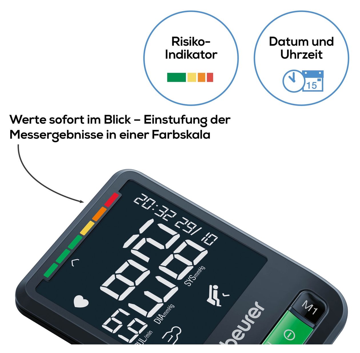BC87 Handgelenk-Blutdruckmessgerät 