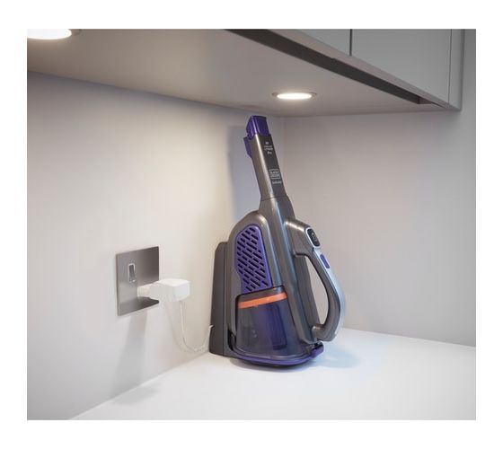 BHHV520BFP Dustbuster Handstaubsauger Beutellos bis 20 min Laufzeit 18 V  (Schwarz, Violett) 