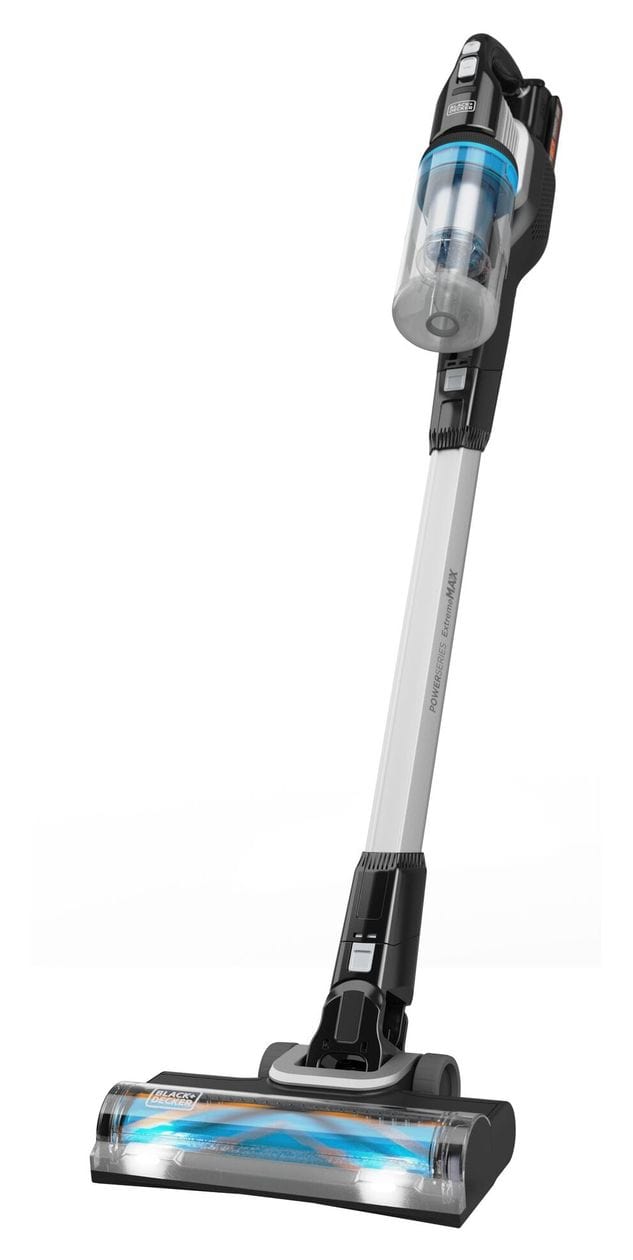 BHFEB520D1 Handstaubsauger Beutellos bis 55 min Laufzeit 20 V (Schwarz, Transparent, Weiß) 