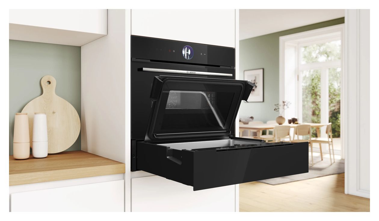 3IN1SET100 (BDC7111B0 + CMG736AB1F) Einbaubackofen kompakt AutoClean Mikrowelle 