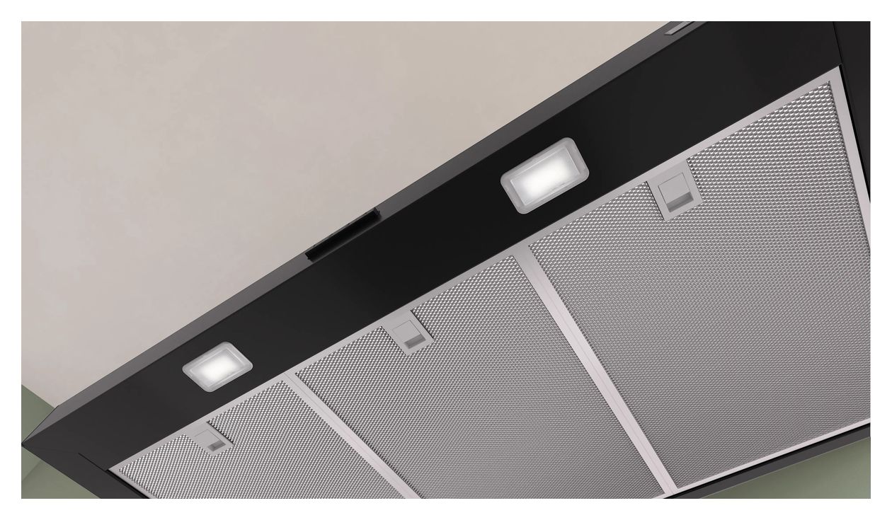 Serie 4 DWB95CC65 Dunstabzugshaube Wand 90 cm Abluft/Umluft (Schwarz) 