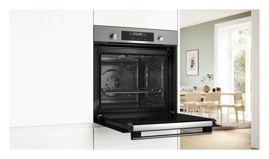 HBD672LS83 (HBG578BS3 + PKH845BB1D) Backofen-Set groß AutoClean mit autarkem 80 cm Glaskeramik Kochfeld 