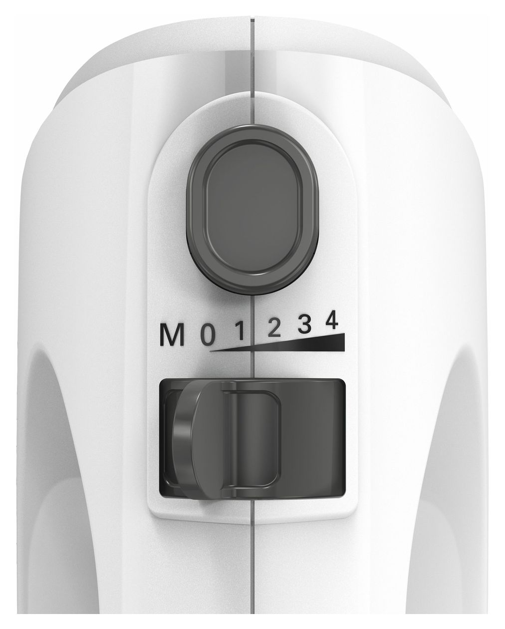 MFQ24200 CleverMixx Handmixer 400 W 4 Stufen (Gebürsteter Stahl, Weiß) 