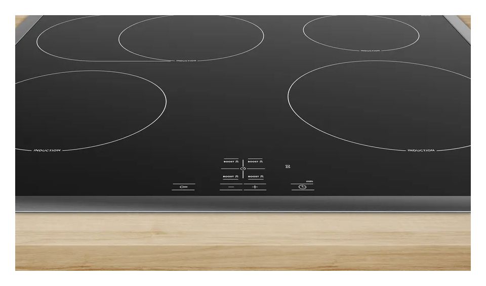 MKHSTEELP (HEG578BS4 + HEZ638000 + NIF64RCB5E) Herdset groß AutoClean mit 60 cm Glaskeramik Kochfeld 