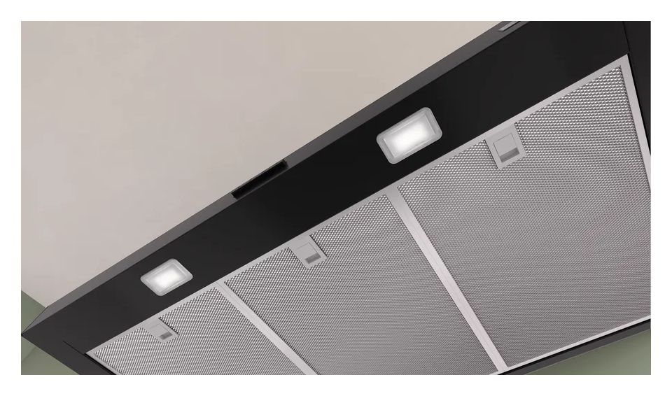 Serie 2 DWB93BC60 Abluft/Umluft Dunstabzugshaube/Esse Wand 90 cm (Schwarz) 