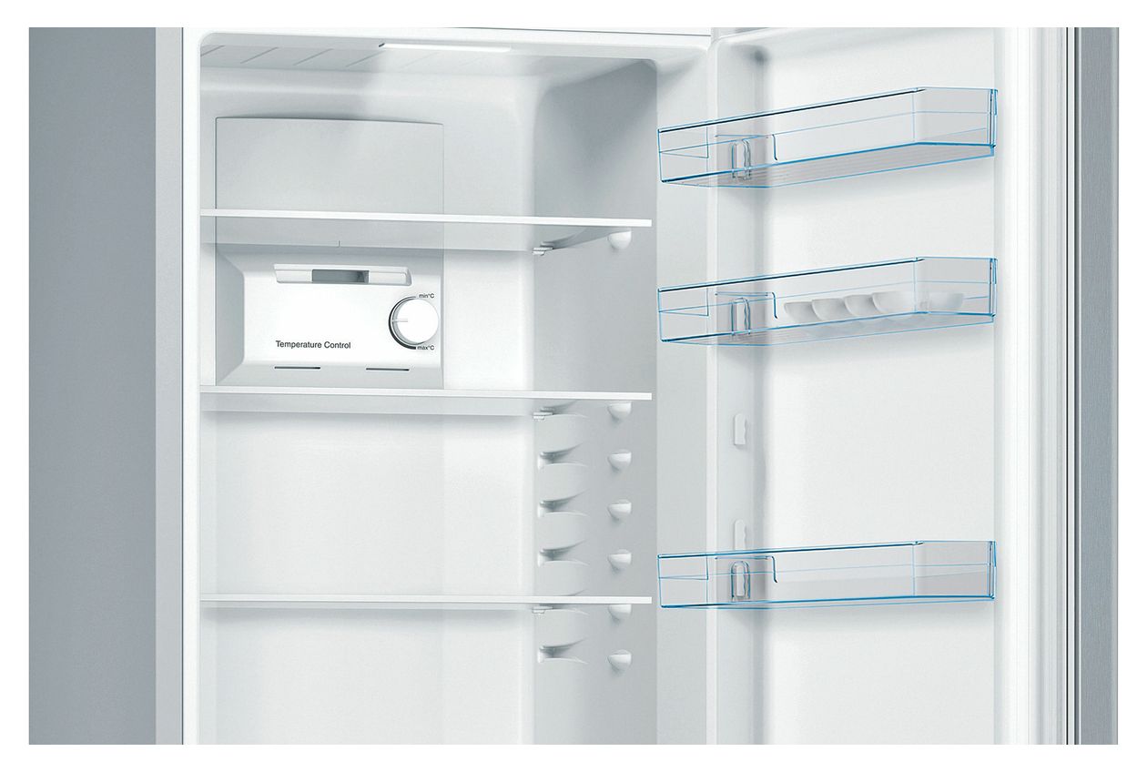 Serie 2 KGN36NLEA 216 l / 89 l Kühl-Gefrierkombi freistehend NoFrost 239 kWh Jahr  (Edelstahl) 