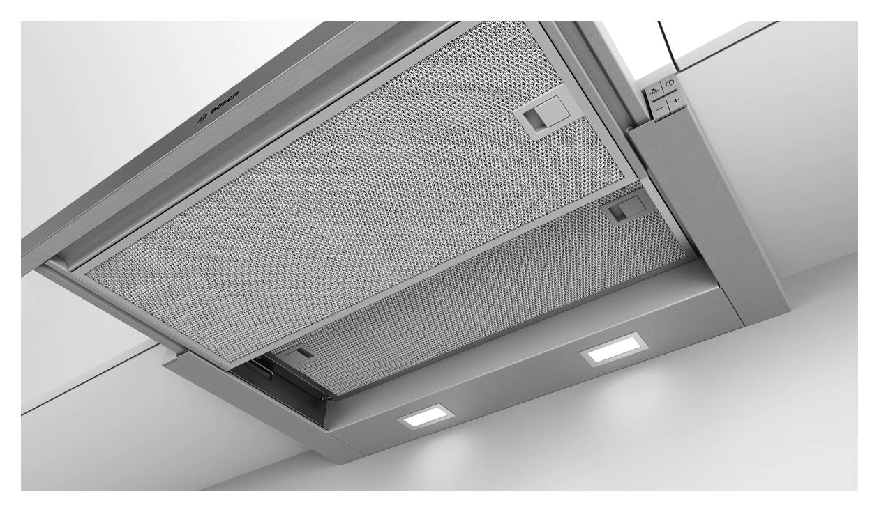 Serie 4 DFM064A52 Abluft/Umluft Dunstabzugshaube/Esse Decke 60 cm (Silber) 