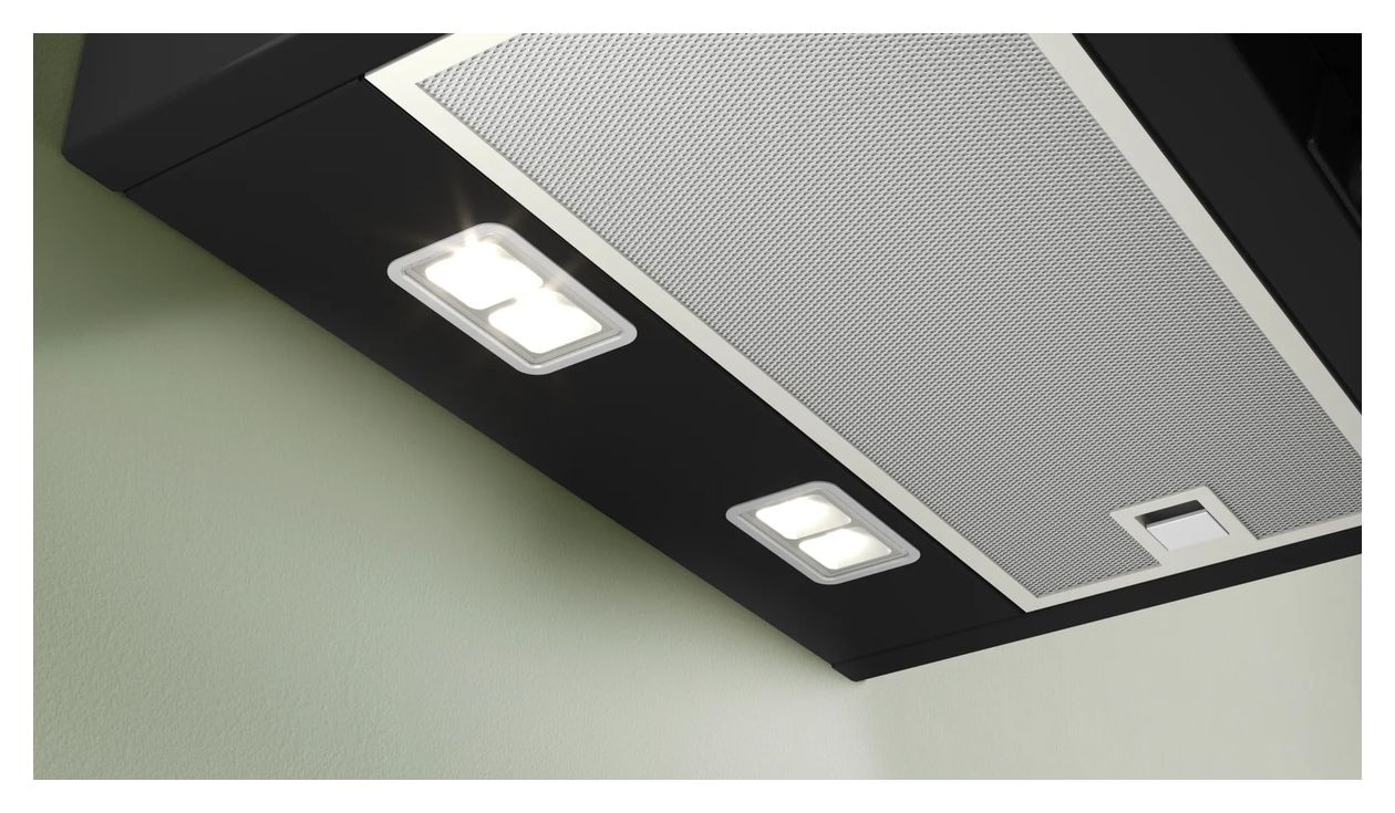 Serie 4 DWK87FN60 Abluft/Umluft Dunstabzugshaube/Esse Wand 80 cm (Schwarz) 