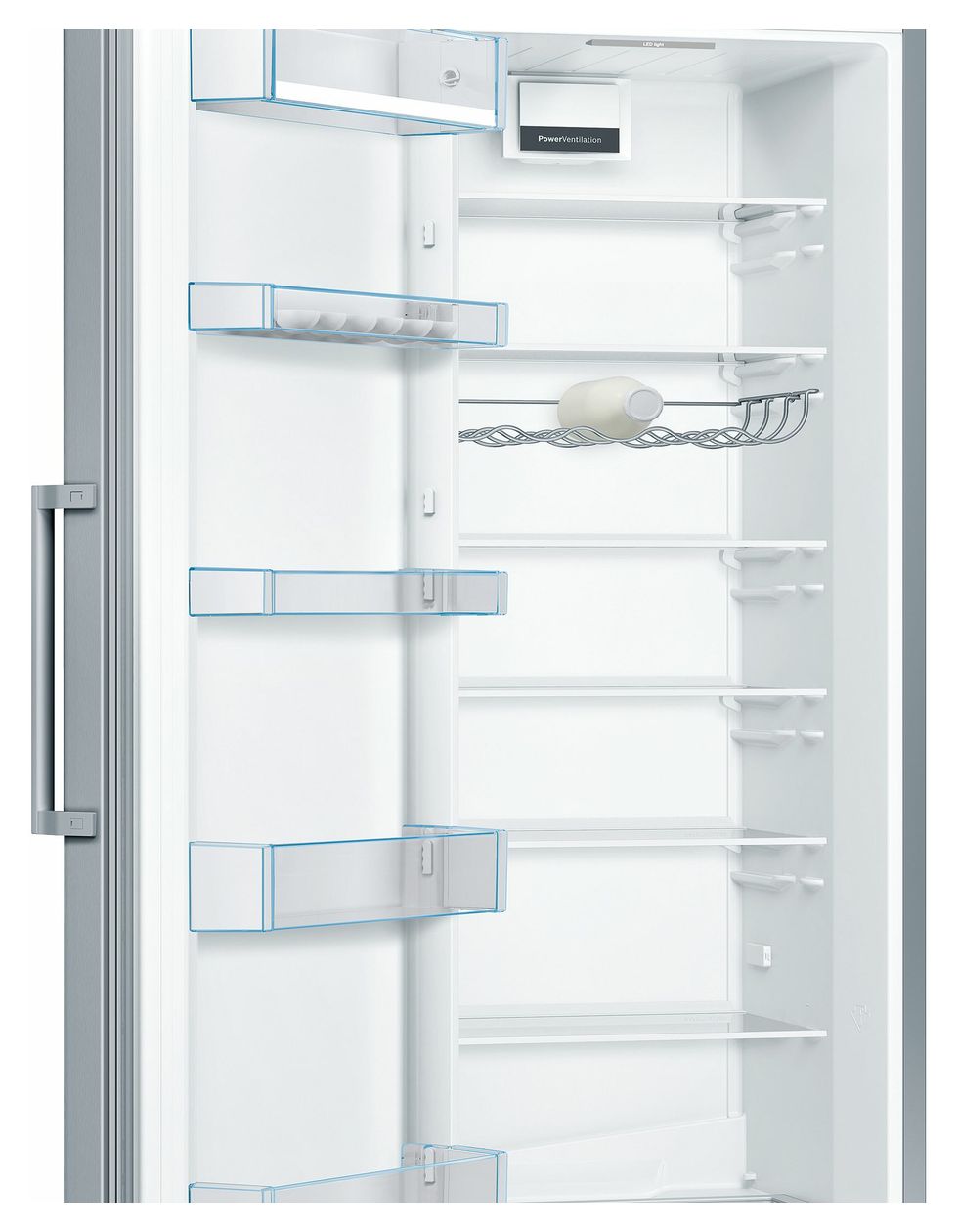 Serie 4 KSV36VLEP 346 l / 346 l Kühlschrank freistehend EEK: E 116 kWh Jahr NoFrost  (Edelstahl) 