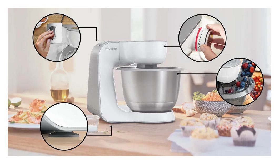 Serie 4 MUM58200 1000 W Küchenmaschine 3,9 l  (Weiß) 