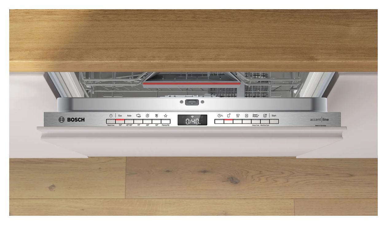 Serie 4 SMH4HB802E 60 cm Geschirrspüler vollintegriert (ohne Front) Sehr leise 13 Maßgedecke aquaStop Funktion Wärmetauscher 