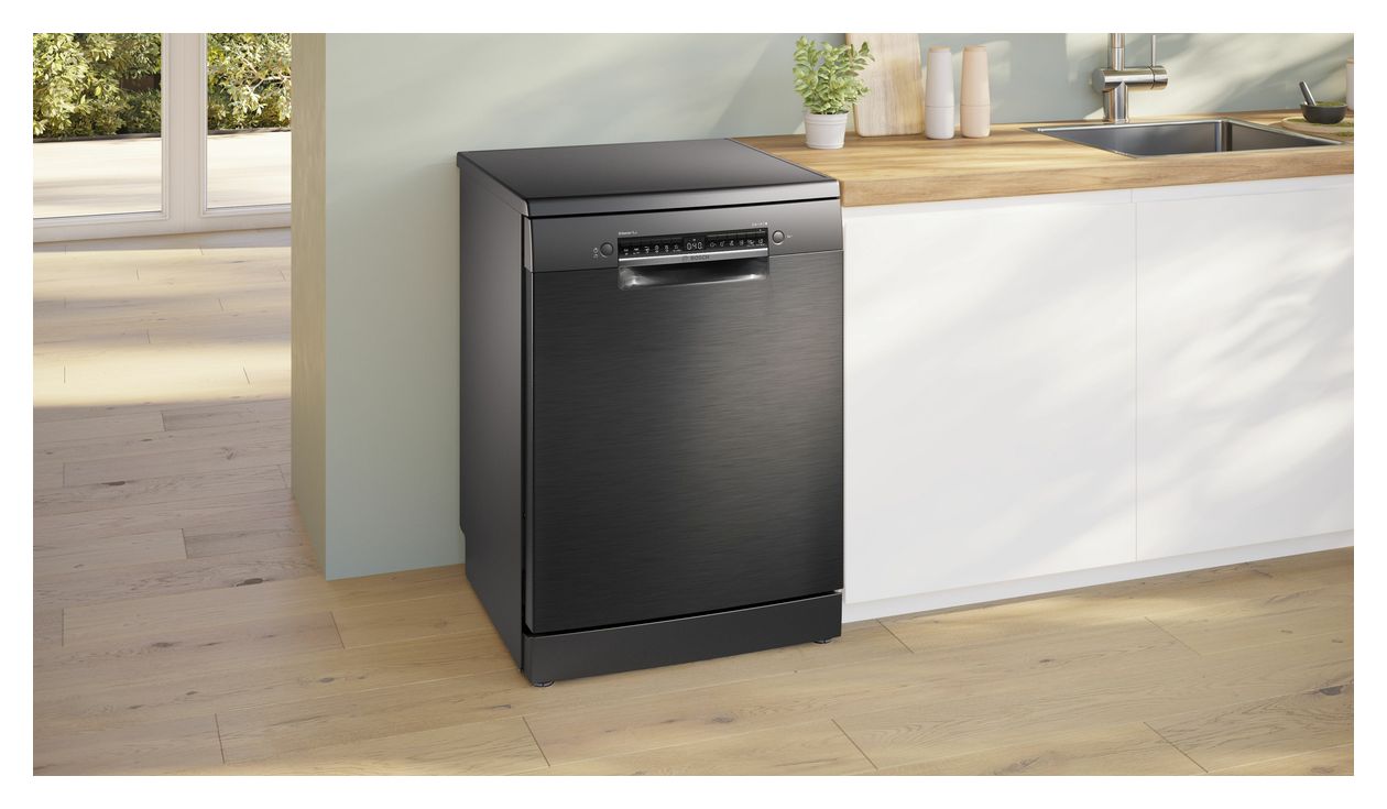 Serie 4 SMS4EMC06E 60 cm Geschirrspüler freistehend Sehr leise 14 Maßgedecke aquaStop Funktion Wärmetauscher 
