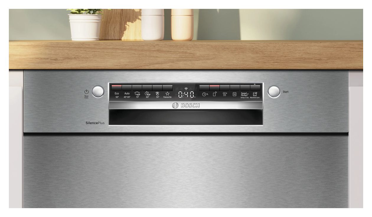 Serie 4 SMU4EAS28E 60 cm Geschirrspüler unterbaufähig Sehr leise 13 Maßgedecke aquaStop Funktion Wärmetauscher 