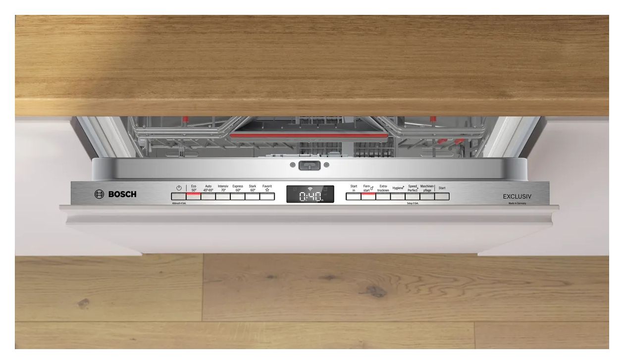 Serie 4 SMV4EBX04D 60 cm Geschirrspüler vollintegriert (ohne Front) Sehr leise 13 Maßgedecke aquaStop Funktion Wärmetauscher 
