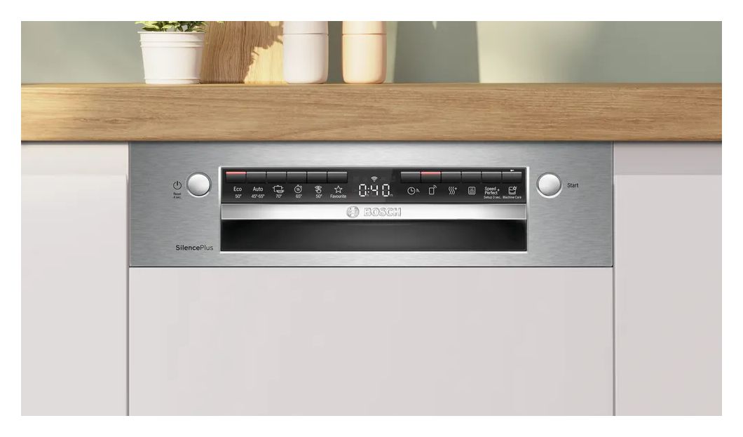 Serie 4 SPI4HMS49E 45 cm Geschirrspüler teilintegriert (ohne Front) Leise 10 Maßgedecke aquaStop Funktion 