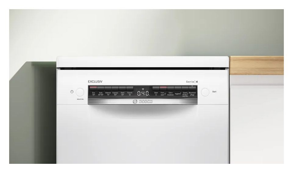 Serie 4 SPS4EMW02D 45 cm Geschirrspüler freistehend Leise 10 Maßgedecke aquaStop Funktion 