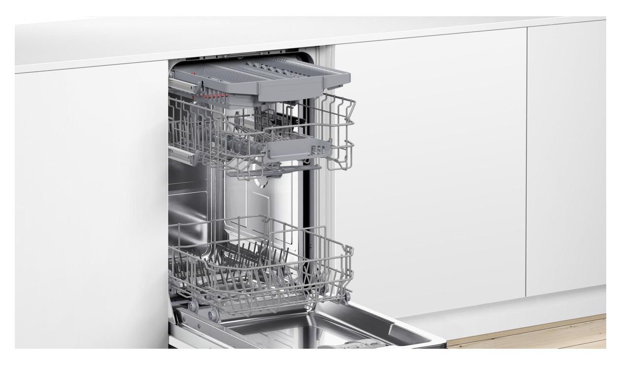Serie 4 SPU4HMS10E 45 cm Geschirrspüler unterbaufähig Leise 10 Maßgedecke aquaStop Funktion Wärmetauscher 