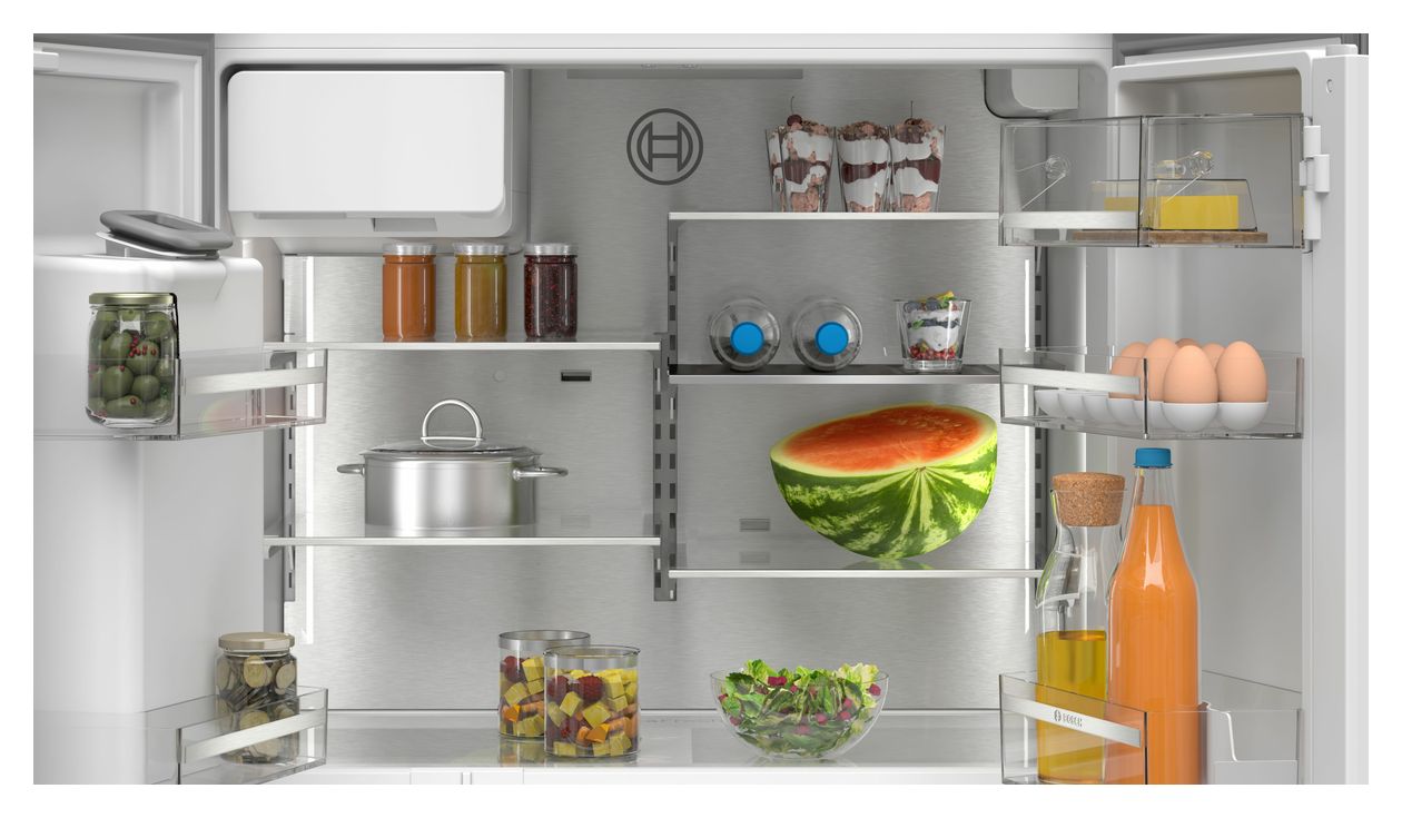 Serie 6 KFD96APEA Side-by-Side Kühl-/ Gefrierkombination 375 l / 199 l 327 kWh NoFrost 1830 mm x 905 mm  (Edelstahl) 