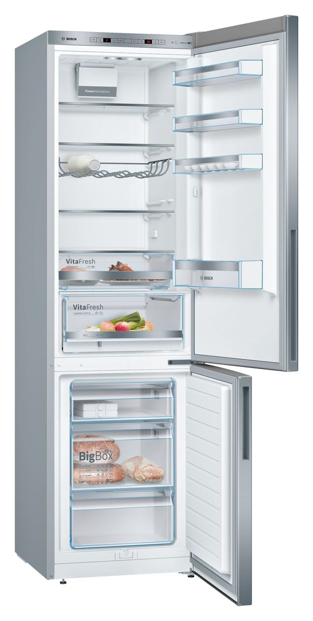 Serie 6 KGE39AICA 249 l / 94 l Kühl-Gefrierkombi freistehend 149 kWh Jahr  (Edelstahl) 