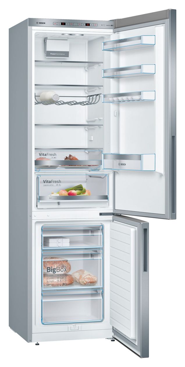 Serie 6 KGE39ALCA 249 l / 94 l Kühl-Gefrierkombi freistehend 149 kWh Jahr  (Edelstahl) 