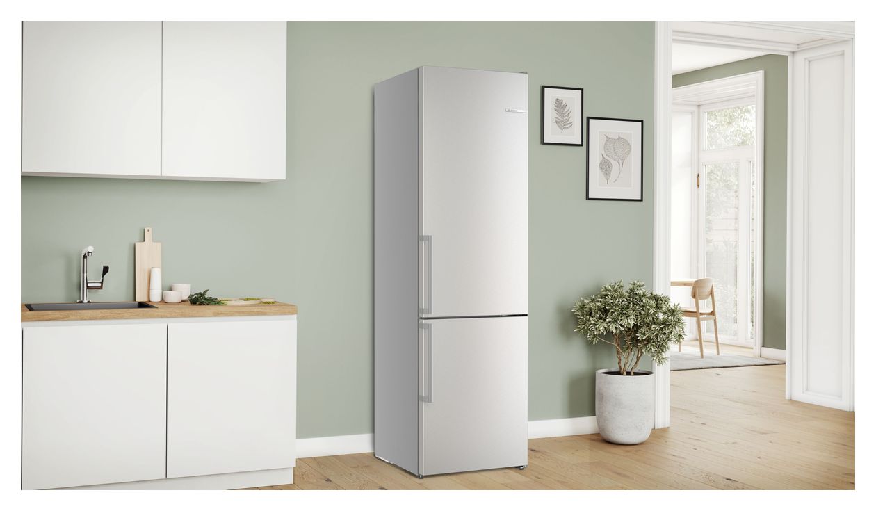 Serie 6 KGN39AIAU 260 l / 103 l Kühl-Gefrierkombi freistehend NoFrost 112 kWh Jahr  (Edelstahl) 