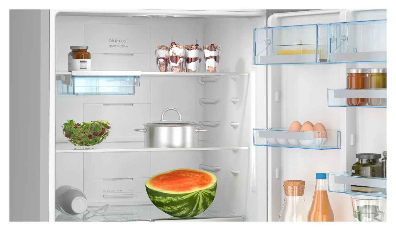 Serie 6 KGN76AXDR 406 l / 120 l Kühl-Gefrierkombi freistehend NoFrost 219 kWh Jahr  (Schwarz) 