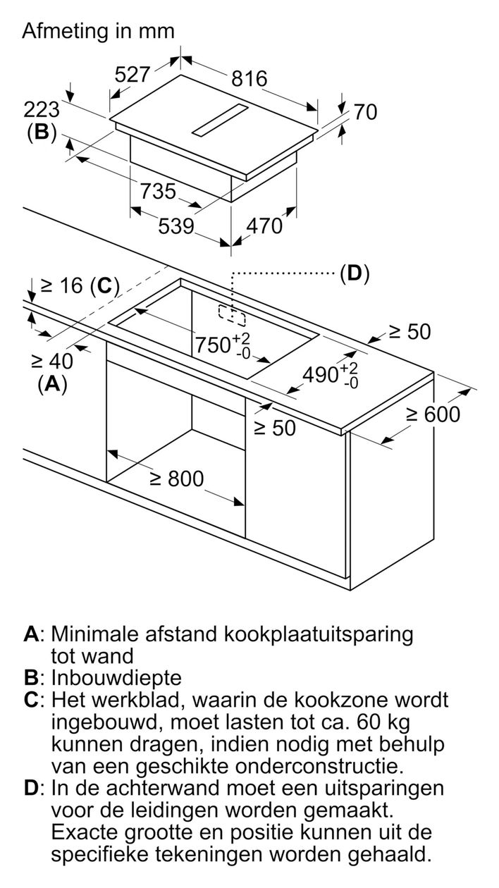 Serie 6 PVQ890H26E autarkes 80 cm Induktionskochfeld 4 Kochzonen mit integriertem Dunstabzug 