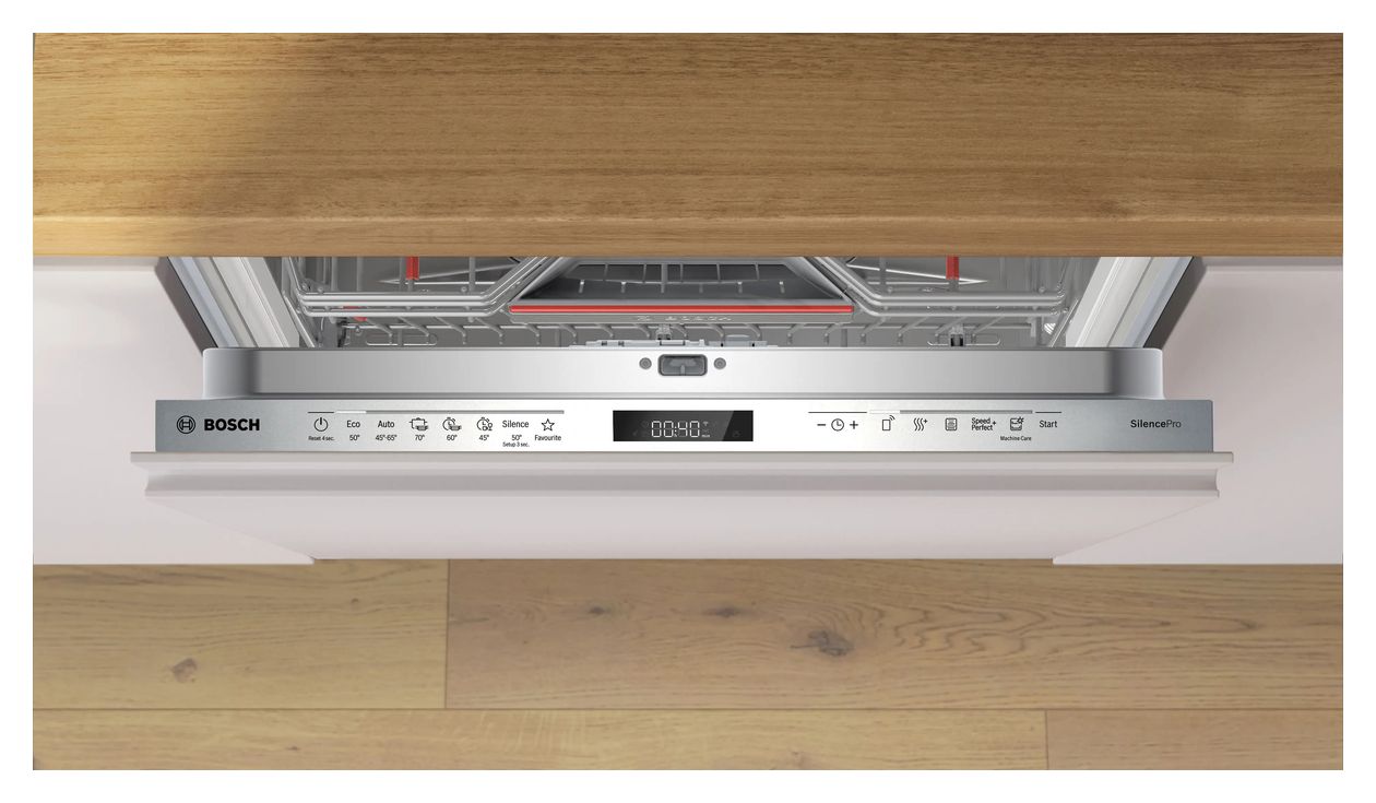 Serie 6 SBD6ECX18E 60 cm Geschirrspüler Voll integriert Sehr leise 14 Maßgedecke aquaStop Funktion Wärmetauscher/EfficientDry 