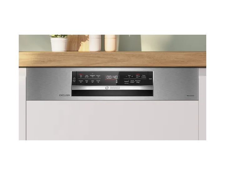 Serie 6 SMI6ZBS04D 60 cm Geschirrspüler teilintegriert (ohne Front) Sehr leise 13 Maßgedecke aquaStop Funktion Wärmetauscher 