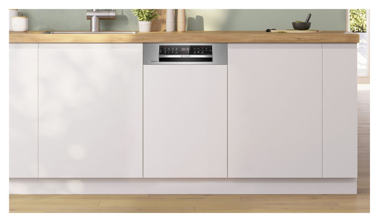 Serie 6 SPI6EMS21E 45 cm Geschirrspüler teilintegriert (ohne Front) Leise 10 Maßgedecke aquaStop Funktion Wärmetauscher 